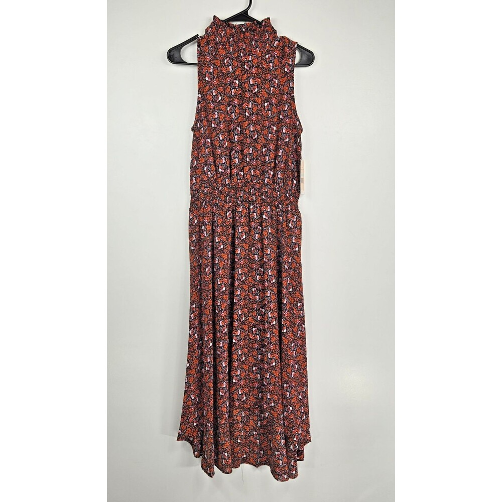 Nanette Lepore Women's Size 8 Red Floral High Low‎ Maxi Dress NWT